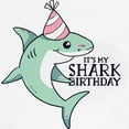 thumbnail image 3 of CafePress - Shark Birthday T Shirt - 100% Cotton Ringed T-Shirt, 3 of 4