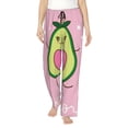 thumbnail image 2 of Picia Cute Avocado Womens Soft Woven Cotton Elastic Waistband Sleep Pajama Pant Lounge Sleep Pant With Pockets And Drawstring-, 2 of 9