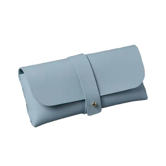 OUSITAID Glasses Case Scratch-resistant Large Capacity Space-saving Soft Flocked Lining Protective Faux Leather Dustproof Sunglasses Case Daily Supply