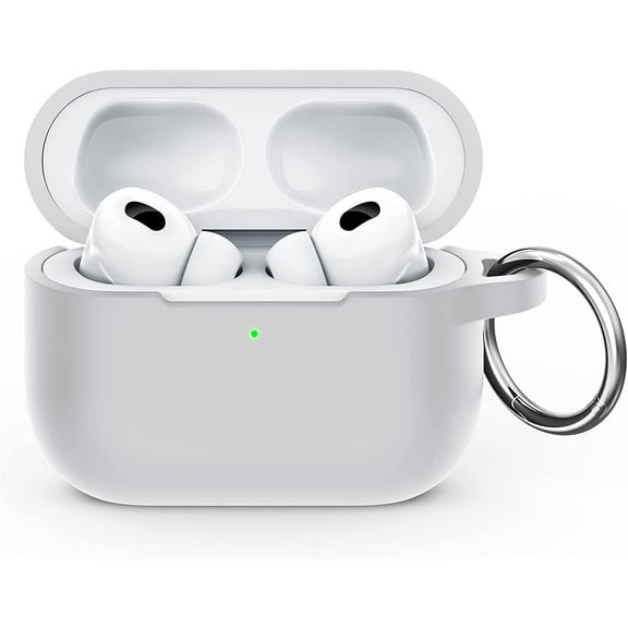 AirPods Pro 2 Case, AirPods Pro 2nd Generation[2022] Protective Shockproof Soft Silicone Chargeable Headphone Cover, Support Wireless Charging for Airpods Pro 2 Gen - Grey