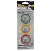 Tradespro Tradespro 3 Piece Colored Vinyl Electrical Tape Set - 837333