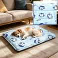 thumbnail image 3 of Zydvens Cute Rainbow Dog Cooling Mat - Channeled Padded Pastel Ombre Pet Bed - Breathable Quilted Summer Mattress Cushion with Assorted Patterns for Indoor Floor Crate Sofa Car Use, 3 of 5