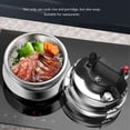 thumbnail image 3 of Yajisi 1.2L Mini 304 Stainless Steel Pressure Cooker – Triple‑Layer Fast‑Heat, Gas & Induction Compatible, Outdoor & Time‑Saving 100 kPa Design, 3 of 8