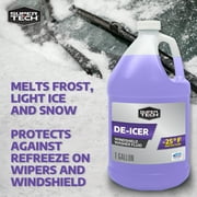 Super Tech De-Ice, Winter Formula Fluid Windshield Washer Fluid, 1 Gallon 1 Pack with Rain Repeller