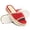 Red, variant on Espadrille Platform Slide Sandals for Women Boho Open Toe Slip On Casual Summer Women Wedge Sandals with Non Slip Sole for Casual Daily & Beach
