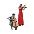 thumbnail image 3 of 2 figuras de músico CUTICAT a escala 1/64 violinista coleccionables accesorios fotografía, 3 of 8