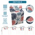 thumbnail image 6 of Red Blue Coastal Table Runner 70 Inches, Starfish Shell Coral Summer Beach Ocean Bed Runner Dresser Scarves Tabletop for Indoor Outdoor Parties/Ceremony/Banquet, 13" x 70", 6 of 9