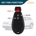 thumbnail image 4 of AKS KEYS New Replacement for Jeep Cherokee Fobik Keyless Key 3B FCC# GQ4-53T, 4 of 6