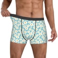 thumbnail image 2 of Kdxio Men's Boxer Briefs with Daisy Floral A Print - Comfortable and Breathable Underwear for Everyday Wear, 2 of 7