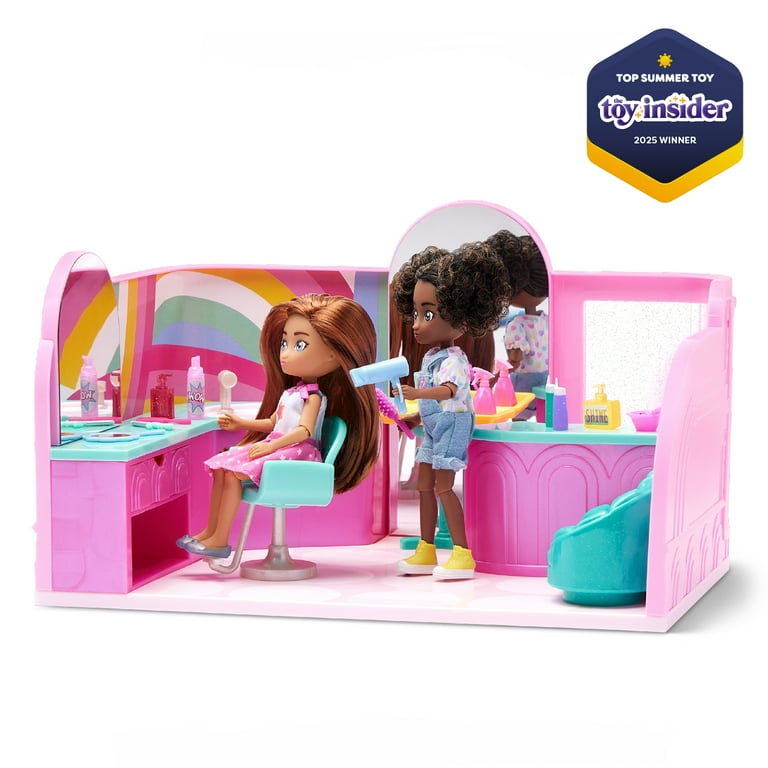 Hey Bestie Lush & Lovely Hair Salon Playset for Small Dolls with