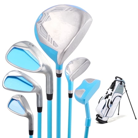 Naipo 6 Piece Golf Club Set Junior Complete Set for Right Handed with Stand Bag and 1 Head Cover