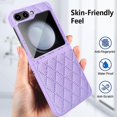 thumbnail image 5 of For Samsung Galaxy Z Flip5 Diamond Lattice Hinge Phone Case(black), 5 of 5