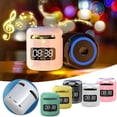 thumbnail image 1 of onlyliua Ofertas de Navidad Altavoces Inalámbricos Portátiles Bt 5.0, Despertadores, Altavoces Inalámbricos con Soporte para Tarjeta Fm y Aux, Manos Libres, con Micrófono, 1 of 5