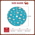 thumbnail image 2 of Daiia Hippo In Water Head Drawing Merry Christmas Tree Skirt , Xmas Large Lace-up Tree Skirt, Santa Snowflakes Rustic Home Decorations New Year Party Farmhouse Decor-30", 2 of 6