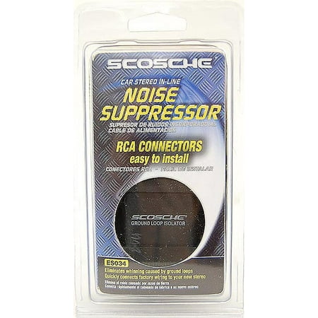 Scosche Ground Loop Noise Isolator for Car Stereo / Radio Installation, Es034