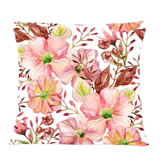 Designart Floral Botanical Retro II' Mid-Century Modern Throw Pillow - 12x20