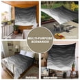 thumbnail image 6 of Black Ombre Stripes Tapestry for Bedroom Wall Hanging Tapestry, Modern Abstract Sea Waves Spray Art Ceiling Backdrop Tapestries Poster Blanket Wall Decor for Teens Room Living Room Dorm 39" x 59", 6 of 8