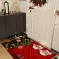 thumbnail image 4 of HongHeng Christmas Clearance Under $5.00Christmas Door Mat Holiday Decoration Floor Mat Living Room Bathroom Non-slip Mat Foot Mat Shoe Cabinet Carpet Christmas Holiday Decorations, 4 of 6