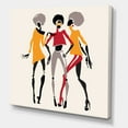 thumbnail image 3 of African American Women Silhouettes Red and Yellow II 30 in x 30 in Painting Canvas Art Print, by Designart, 3 of 4