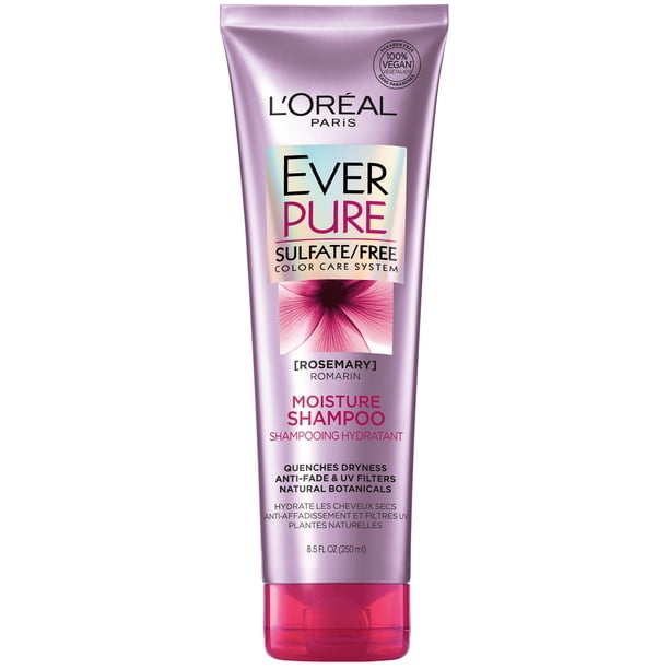 L'Oreal Paris EverPure Moisture Sulfate Free Shampoo for Dry Hair, 8.5