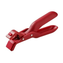Plastic Non-Slip Heat Insulation Anti-Scald Clip,Pot Holder Clamp,Multi-Purpose Anti-Scald Bowl Holder Clip for Kitchen Multi-Function Anti-Scald Bowl Clip Hot Bowl Dish Plate Gripper Clips(Red,1PC)