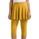 thumbnail image 1 of Leggings con falda para mujer: bajo acampanado, largo 7/8, tejido elástico, versátiles para el gimnasio o para llevar de forma informal, 1 of 4