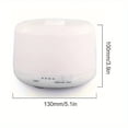 thumbnail image 4 of 1pc 500ml/17.6oz Aromatherapy Humidifier with Remote Control and LED Light for Home - Enhance Your Mood and Health with Essential Oils, 4 of 7