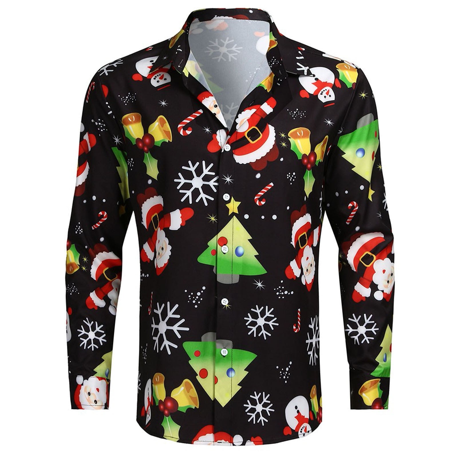 Ugly Christmas Button Up Dress Shirt for Men - Ugly Christmas Shirt ...