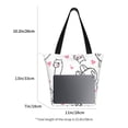 thumbnail image 5 of Fotbe Alpacas and Hearts Pattern Beach Tote,Shoulder Handbag,Spacious Tote Bag,Lightweight Travel Bag,Versatile Shopping Bag, 5 of 9