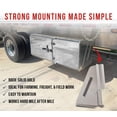 thumbnail image 4 of Aluminum Mounting Brackets for Flatbed and Stepdeck Trailer Toolbox - 24" x 24" Bolt-On, Weather Resistant Underbody Truck Tool Box Mounting Kit - 1 Pair, 4 of 17