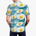 thumbnail image 4 of Daiia Daisy Flowers Pattern Men’s Polo Shirts,Solid Deck Shirt,Classic Fit, Breathable Cotton Polo for Casual and Sport Wear-3X-Large, 4 of 9