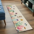 thumbnail image 3 of Seahorse Coastal 2'x6' Runner Rugs for Hallway Kitchen Bedside Non Slip, Nautical Ocean Summer Beach Coral Rustic Entryway Rug Runners with Rubber Backing, Long Carpet Runner for Laundry Room, 3 of 8