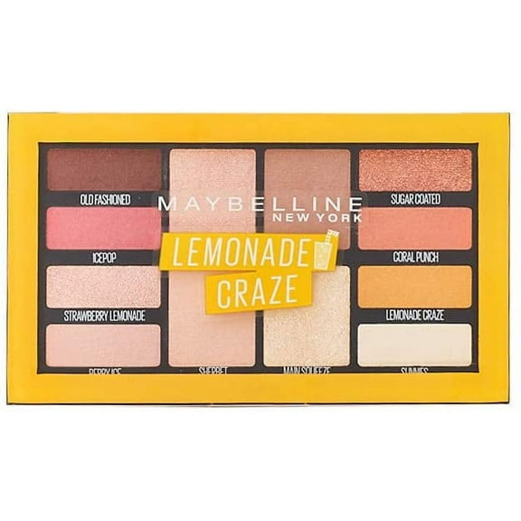 Maybelline New York Lemonade Craze 12 Shades Eye Shadow Palette 12g