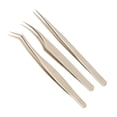 thumbnail image 1 of Pinzas Para Pestañas, Curvas Antiestáticas De Acero Inoxidable, Pinzas Para Pestañas De Punta Fina De Alta Precisión Para El Hogar Para Mujeres, 1 of 7