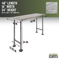 thumbnail image 6 of PIPE DECOR  Solid Live Edge Wood Console Table with Industrial Pipe Legs Riverstone Grey, 6 of 11