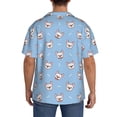 thumbnail image 3 of Kdxio Men'S Hawaiian Shirt For Men Short Sleeve Shirt French Bulldog Head Summer Casual Holiday Beach Button Down T-Shirts, 3 of 5