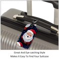 thumbnail image 3 of Square 2Pack PU Leather Christmas Santa Claus Cruise Luggage Tag with Privacy Cover and Name ID Tag for Travel Handbags Backpacks Luggage Tags, 3 of 6