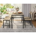thumbnail image 4 of Lofka Kitchen Table and Chairs Set for 4, 43" Dining Room Table Set for Small Spaces and Breakfast Nook, Gray, 4 of 10