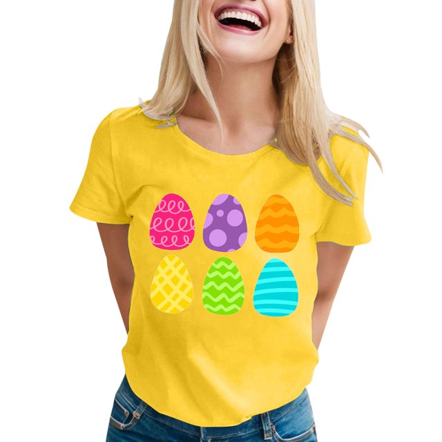 T-shirt Décontracté pour Femmes Polyester pour Quotidien et Toute Occasion