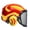Red/Yellow, variant on Pfanner Protos Integral Forest Helmet - Red/Yellow