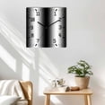 thumbnail image 3 of Black White Ombre Wooden Wall Clock Silent Non Ticking, Abstract Art Modern Black Gradient Square Wall Clocks Battery Operated, Decor Clock for Home Office, Living Room, Kitchen, 10 Inch, 3 of 9