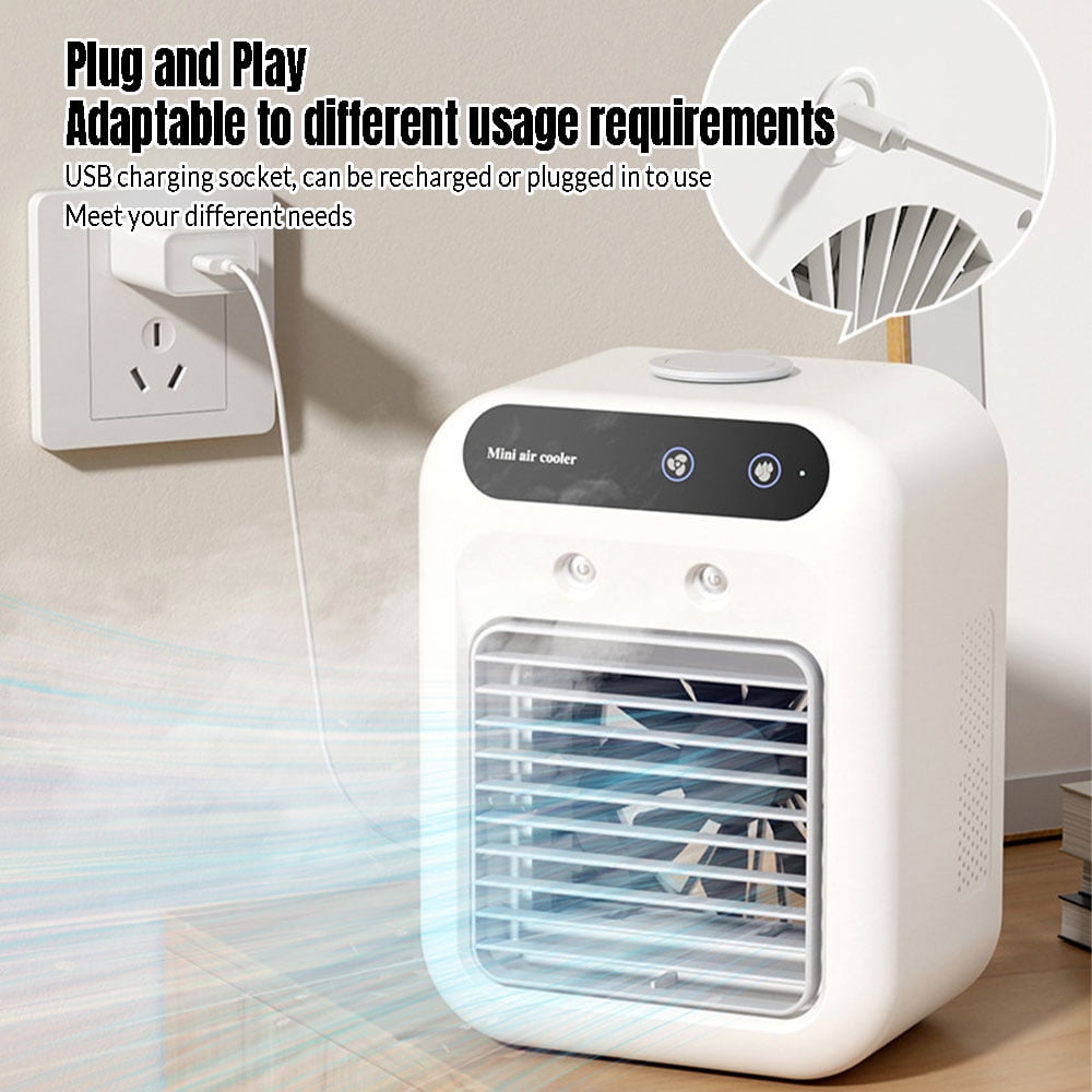 MDHAND Portable Air Conditioners, 2 Speeds Digital Display for Bedroom Office Outdoor