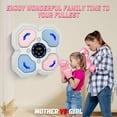 thumbnail image 4 of Music Boxing Machine for Kids Sport Toys，Wall Mounted Smart Punching Target Toys Training Pad with Boxing Glove Exercise Equipment for Home for Boys Girls Kids 4-12+Years Old (PINK+BLUE), 4 of 8