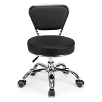 Salon Nail Pedicure Stool Pedicure Chair DAYTON BLACK Pneumatic, Adjustable, Rolling Salon Furniture & Equipment
