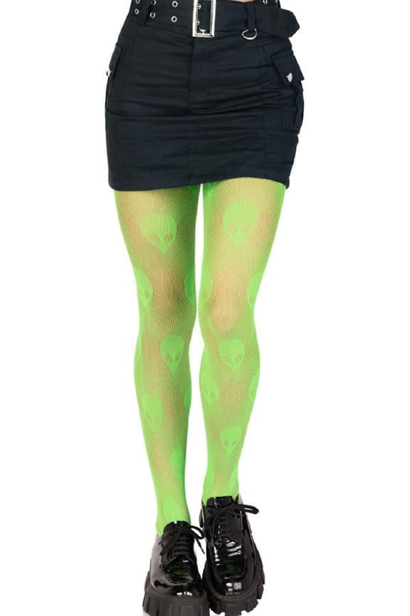 Women's Alien Fishnet Tights