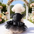 thumbnail image 5 of Dog Wedding Dress for Small Medium Breeds, Bridal Party Pet Outfit, Spring Summer Formal Dog Skirt, Photo Shoot Celebration Costume, 5 of 6