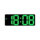 thumbnail image 4 of Reloj de escritorio digital con función de repetición, brillo ajustable, calendario, pantalla LED y despertador. Verde, 4 of 9