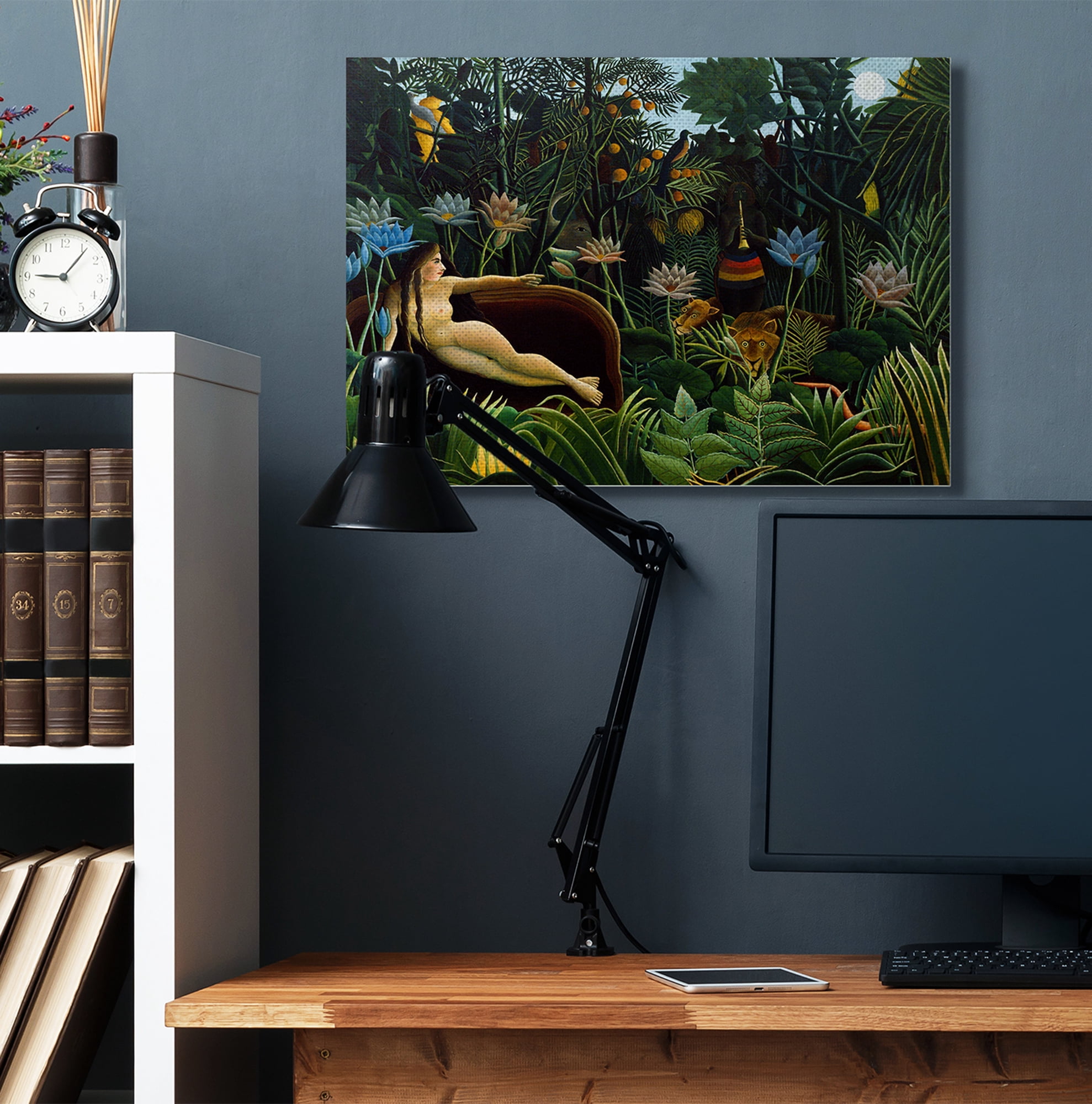 Stupell Home Décor Tropical Landscape Life Classic Painting Canvas Wall Art by Henri Rousseau