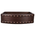 thumbnail image 3 of Premier Copper Products  KASRDB30249BS 30" Copper Kitchen Rounded Apron Sink w/ Barrel Strap, 3 of 3