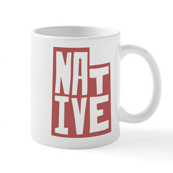 CafePress - Utah Native - 11 oz Ceramic Mug - Novelty Coffee Tea Cup
